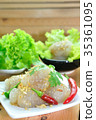 Tapioca Balls with Pork stuffed with various veget 35361095