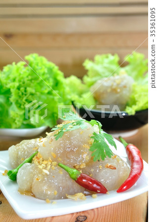 Tapioca Balls with Pork stuffed with various veget 35361095