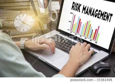 using on computer laptop with Risk management using on computer laptop with Risk management 35361406