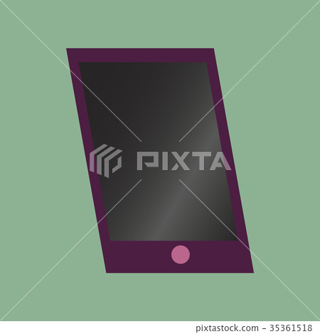Technology gadget in flat design mobile phone - Stock Illustration ...