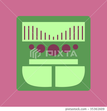 Technology gadget in flat design music Center Technology gadget in flat design music Center 35361609