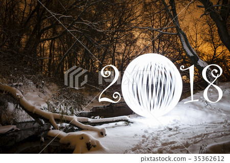 2018 New Year greeting card 2018 New Year greeting card 35362612