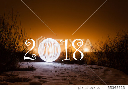 2018 New Year greeting card 2018 New Year greeting card 35362613