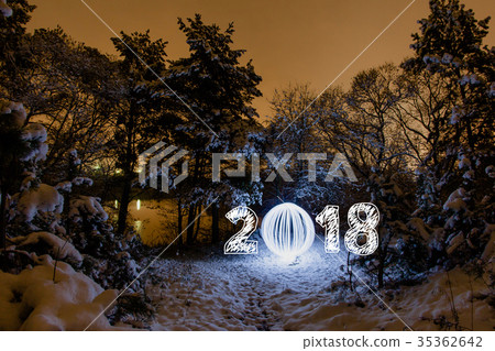 2018 New Year greeting card 2018 New Year greeting card 35362642