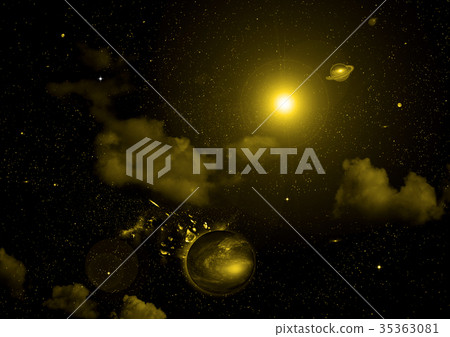 galaxy in a free space 35363081