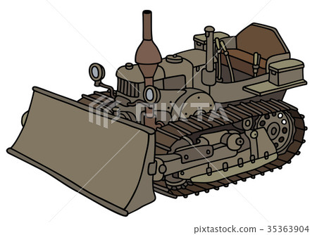 Old caterpillar dozer Old caterpillar dozer 35363904