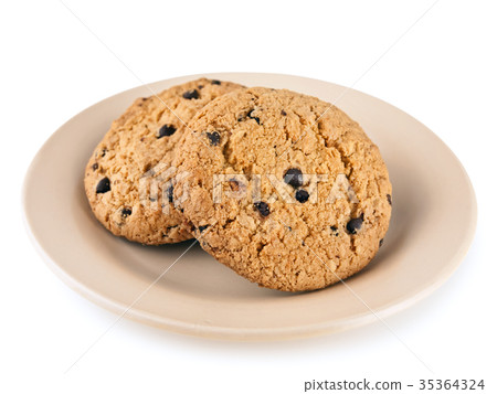 Cookies on the plate 35364324