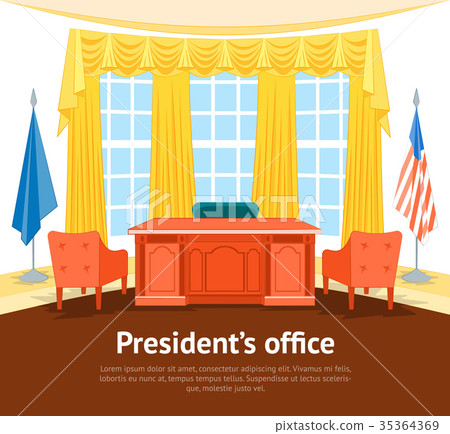Cartoon Interior President Government Office Card Cartoon Interior President Government Office Card 35364369