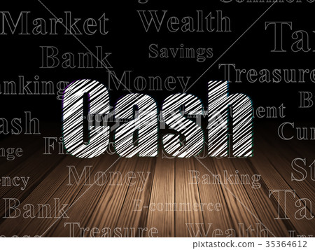 Money concept: Cash in grunge dark room Money concept: Cash in grunge dark room 35364612