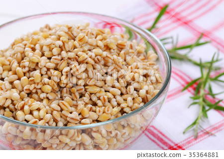 cooked pearl barley cooked pearl barley 35364881