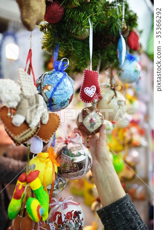 New Year toys on Christmas Fair New Year toys on Christmas Fair 35366292
