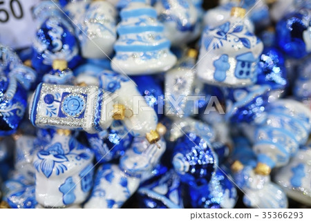 New Year toys on Christmas Fair New Year toys on Christmas Fair 35366293
