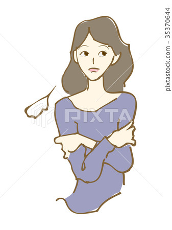 武裝的女人感嘆針織 35370644