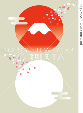 Mt. Fuji New Year's card 2018 Mt. Fuji New Year's card 2018 35373179