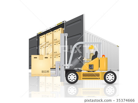 cargo container vector cargo container vector 35374666