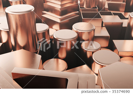 Cylindrical copper steel profiles, hexagonal Cylindrical copper steel profiles, hexagonal 35374690