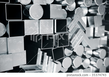 Cylindrical metal steel profiles, hexagonal metal 35374743