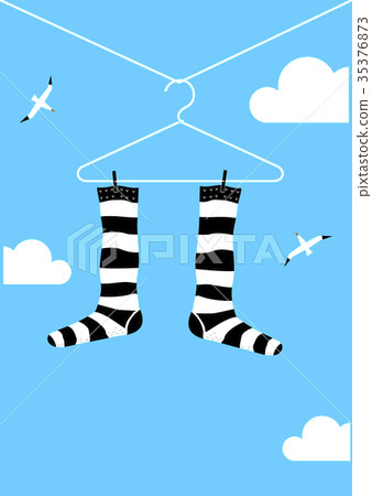 Striped socks on the background 35376873