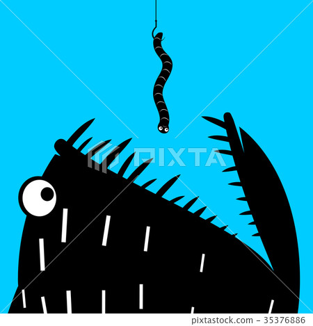 Predatory fish and the worm 35376886