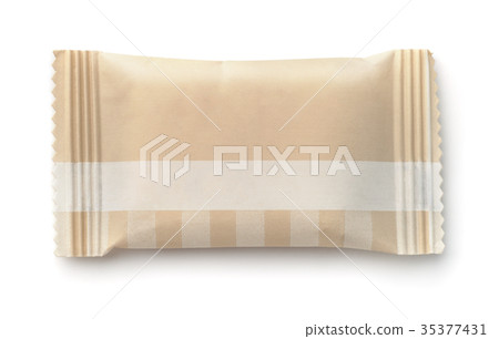 Top view of brown paper sachet Top view of brown paper sachet 35377431