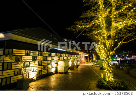 Waterside forest park Christmas illumination Nagasaki Waterside forest park Christmas illumination Nagasaki 35378508