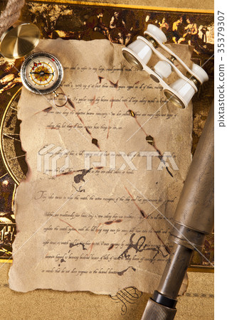 Compass, treasure map and travel! Compass, treasure map and travel! 35379307