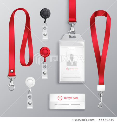 Identification Card Badge Accessories Set 35379839