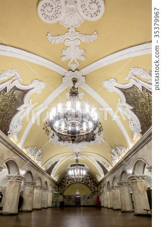 Komsomolskaya station of the Moscow metro. Komsomolskaya station of the Moscow metro. 35379967
