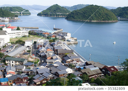 Cityscape of Mitarai in the early morning Cityscape of Mitarai in the early morning 35382809