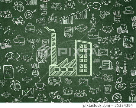 Business concept: Industry Building on School 35384394