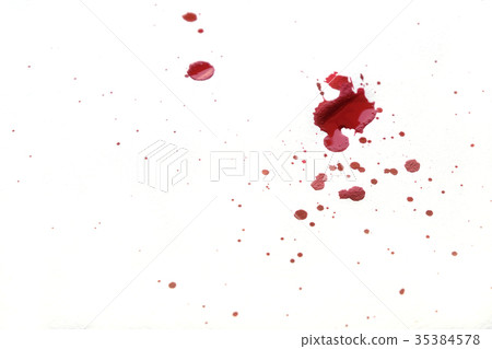 Blood splatters on white background. Blood splatters on white background. 35384578