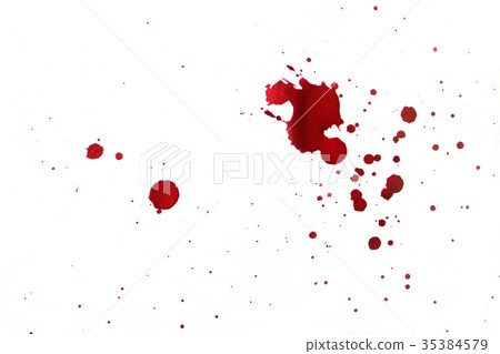Blood splatters on white background. Blood splatters on white background. 35384579