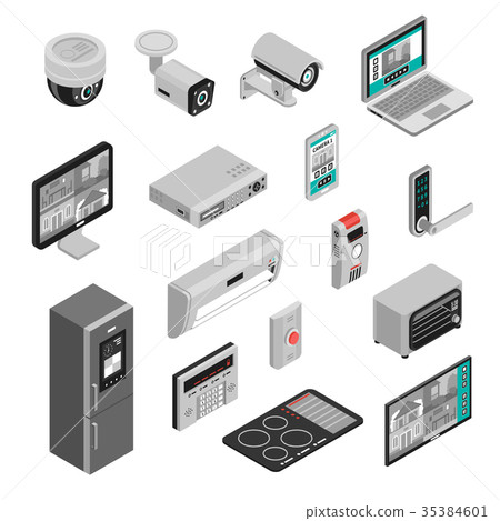 Isometric Smart Home Set Isometric Smart Home Set 35384601