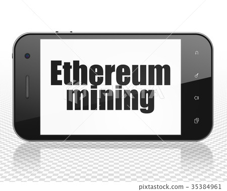 Blockchain concept: Smartphone with Ethereum Blockchain concept: Smartphone with Ethereum 35384961