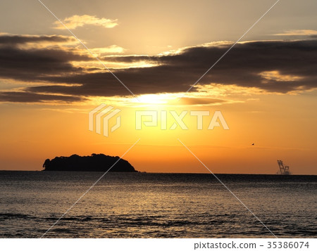 Dawn sunrise sunrise dawn of Harima Point 35386074