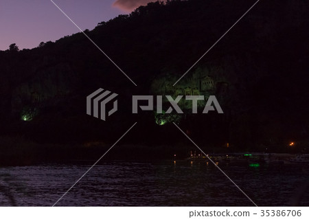 Kaunian rock tombs from Dalyan, Ortaca, Turkey 35386706