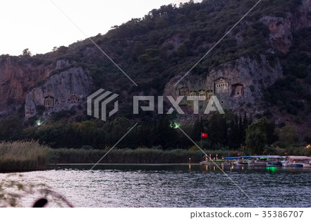Kaunian rock tombs from Dalyan, Ortaca 35386707