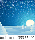 Christmas winter landscape background Picture 35387140