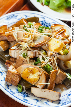 台灣美食滷味小菜燙青菜米粉湯板條 35387307