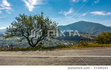 countryside road through rural area in mountains countryside road through rural area in mountains 35389281