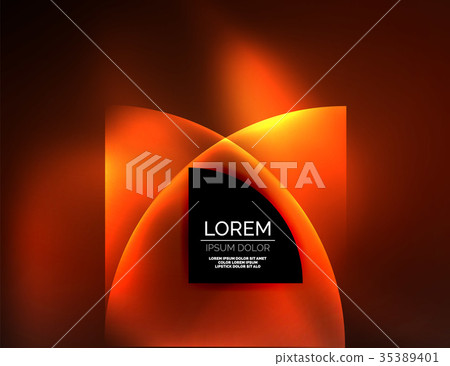 Abstract vector round banner - Stock Illustration [35389401] - PIXTA