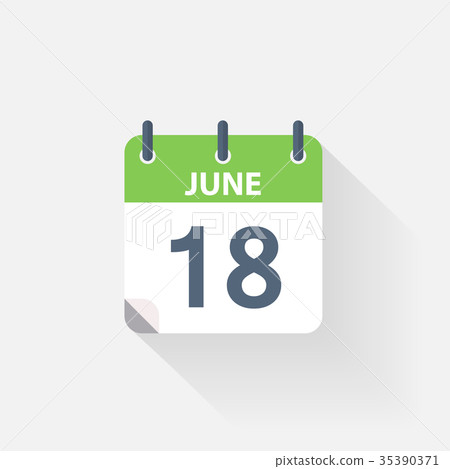 18 june calendar icon 35390371