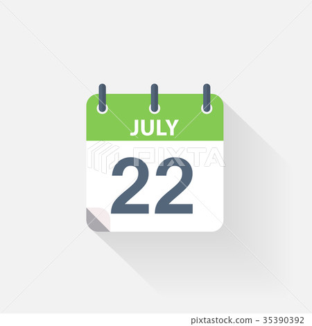 22 july calendar icon 22 july calendar icon 35390392