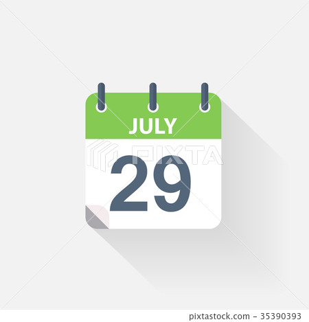 29 july calendar icon 29 july calendar icon 35390393