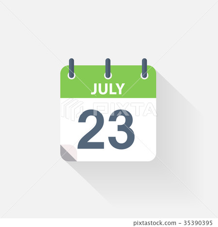 23 july calendar icon 23 july calendar icon 35390395