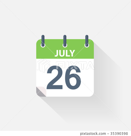 26 july calendar icon 26 july calendar icon 35390398