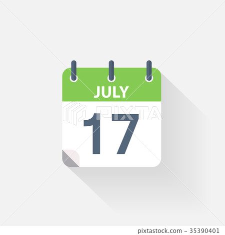 17 july calendar icon 17 july calendar icon 35390401