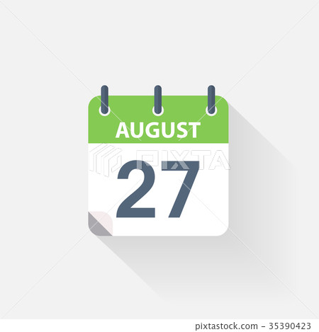 27 august calendar icon - Stock Illustration [35390423] - PIXTA