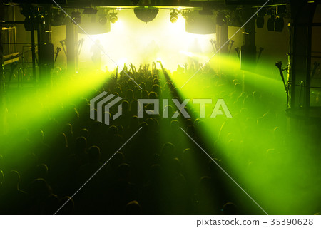 Rock concert crowd Rock concert crowd 35390628