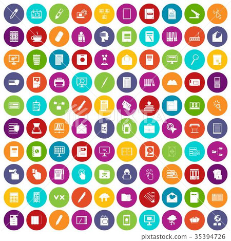 100 folder icons set color 35394726